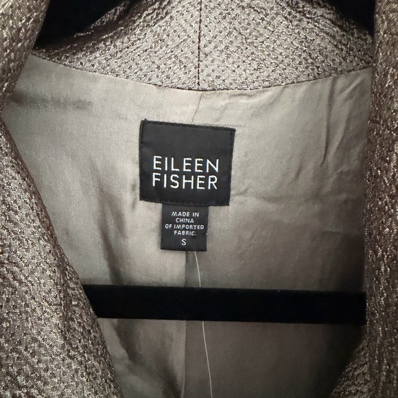 NWT Eileen Fisher Ladies Charcoal Silk Jacket - Picture 3 of 11